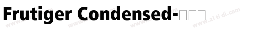 Frutiger Condensed字体转换